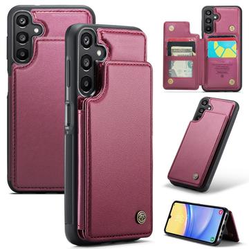 Custodia per Samsung Galaxy A15 Caseme C22 Portafoglio RFID - Rosso