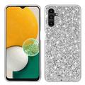 Custodia ibrida per Samsung Galaxy A15 Serie Glitter - Color Argento