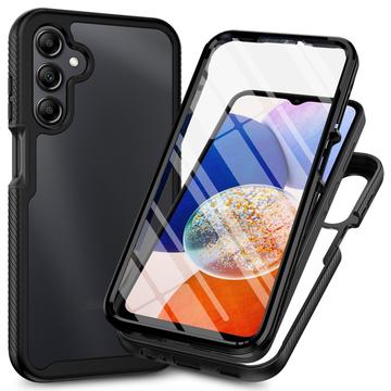 Custodia per Samsung Galaxy A16 serie 360 Protection - nera / trasparente