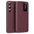 Custodia Samsung Galaxy A16 Smart Clear View con slot per schede - Rosso vino