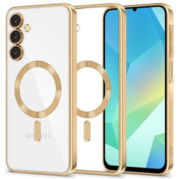 Custodia MagFlex per Samsung Galaxy A16 Tech-Protect - Compatibile con MagSafe - Trasparente / Color Oro