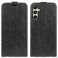 Custodia Flip Verticale con Slot per Schede per Samsung Galaxy A16 - Nera
