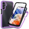 Custodia per Samsung Galaxy A17 serie 360 Protection - Viola / trasparente