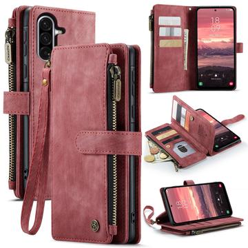 Custodia a Portafoglio Multifunzionale Caseme C30 per Samsung Galaxy A17 - Rossa