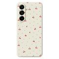 Custodia in TPU con motivo ciliegia per Samsung Galaxy A17 - Beige