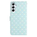 Custodia a portafoglio per Samsung Galaxy A17/A26 con motivo a pois - Blu