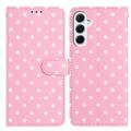 Custodia a portafoglio per Samsung Galaxy A17/A26 con motivo a pois - Rosa