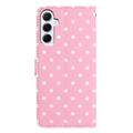 Custodia a portafoglio per Samsung Galaxy A17/A26 con motivo a pois - Rosa