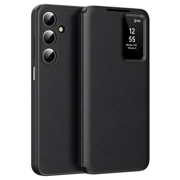 Custodia Samsung Galaxy A17 Smart Clear View con slot per schede - Nero