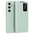 Custodia Flip Samsung Galaxy A17 Smart Clear View con slot per schede - Verde chiaro