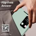 Custodia Flip Samsung Galaxy A17 Smart Clear View con slot per schede - Verde chiaro