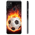 Custodia in TPU per Samsung Galaxy A21s - Football Flame