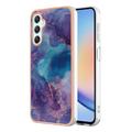 Custodia in TPU elettrolitico per Samsung Galaxy A25 con motivo marmorizzato IMD - viola