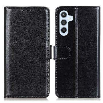 Custodia a Portafoglio per Samsung Galaxy A25 con Chiusura Magnetica - Nera