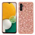 Custodia ibrida per Samsung Galaxy A26 Serie Glitter - Rosa Oro