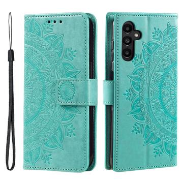 Custodia a portafoglio per Samsung Galaxy A26 serie Mandala - Verde