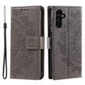 Custodia a portafoglio per Samsung Galaxy A26 serie Mandala - Grigia