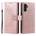 Custodia a portafoglio per Samsung Galaxy A26 serie Mandala - Rosa Oro