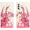 Custodia a Portafoglio Serie Style per Samsung Galaxy A26 - Fiori Rosa