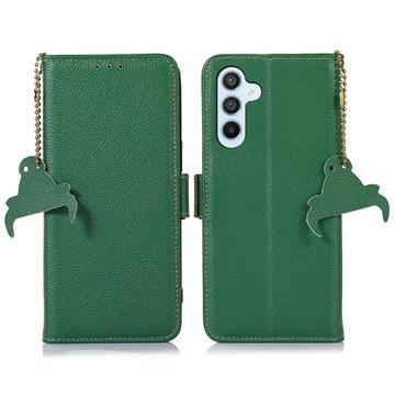 Custodia a Portafoglio in Pelle con RFID per Samsung Galaxy A26 - Verde