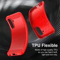 Custodia in TPU spazzolato per Samsung Galaxy A27 - Fibra di Carbonio - Rossa
