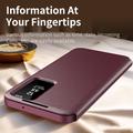 Custodia Samsung Galaxy A27 Smart Clear View con slot per schede - Rosso vino