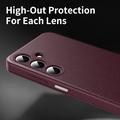 Custodia Samsung Galaxy A27 Smart Clear View con slot per schede - Rosso vino