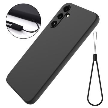 Custodia in Silicone Liquido per Samsung Galaxy A35 - Nera