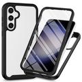 Custodia per Samsung Galaxy A36/A56 serie 360 Protection - nera / trasparente