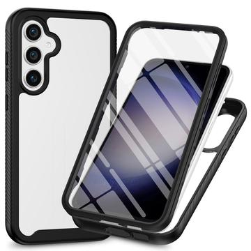 Custodia per Samsung Galaxy A36/A56 serie 360 Protection - nera / trasparente