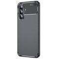 Custodia in TPU Beetle in Fibra di Carbonio per Samsung Galaxy A36 - Nera