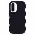 Custodia in TPU Candy Color Wavy per Samsung Galaxy A36/A56 - Nera