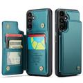 Custodia per Samsung Galaxy A36 Caseme C22 Portafoglio RFID - Verde