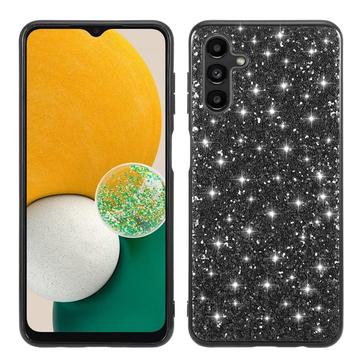 Custodia ibrida per Samsung Galaxy A36 Serie Glitter - Nera