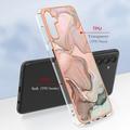 Custodia in TPU elettrolitico per Samsung Galaxy A36 con motivo marmorizzato IMD - rosa