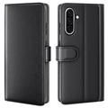 Custodia in pelle a portafoglio per Samsung Galaxy A36/A56 con cavalletto - nera