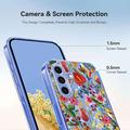 Custodia in TPU con motivo floreale per Samsung Galaxy A37 - Gigli