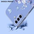 Custodia in TPU con motivo floreale per Samsung Galaxy A37 - Viola