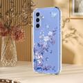 Custodia in TPU con motivo floreale per Samsung Galaxy A37 - Viola