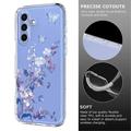 Custodia in TPU con motivo floreale per Samsung Galaxy A37 - Viola