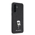 Custodia Samsung Galaxy A37 Karl Lagerfeld Fixed Glitter Metal Ikonik - Nera