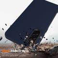 Custodia in silicone liquido per Samsung Galaxy A37 - compatibile con MagSafe - Blu Scuro