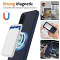 Custodia in silicone liquido per Samsung Galaxy A37 - compatibile con MagSafe - Blu Scuro