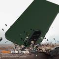 Custodia in silicone liquido per Samsung Galaxy A37 - compatibile con MagSafe - Verde Scuro