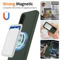 Custodia in silicone liquido per Samsung Galaxy A37 - compatibile con MagSafe - Verde Scuro