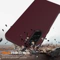 Custodia in silicone liquido per Samsung Galaxy A37 - compatibile con MagSafe - Vino Rosso