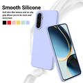 Custodia in silicone liquido con cinghia a mano per Samsung Galaxy A37 - Viola
