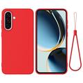 Custodia in silicone liquido con cinghia a mano per Samsung Galaxy A37