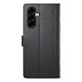 Custodia a portafoglio trapuntata lusso per Samsung Galaxy A37 - Nera