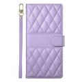 Custodia a portafoglio trapuntata lusso per Samsung Galaxy A37 - Viola